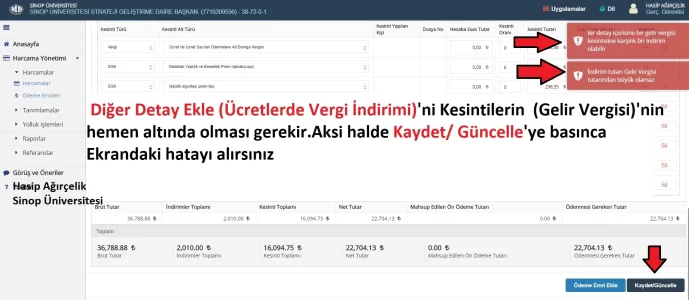 Gelir Vergisi - Diğer Detay Ekle(AGİ ) hatası.webp