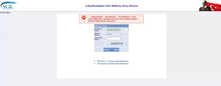 Çalışmadığına Dair Bildirim Giriş Sistemi.webp